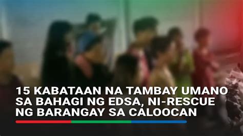 15 kabataan na tambay umano sa bahagi ng EDSA, ni.